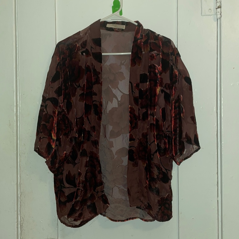 Velvet Flower Cardigan